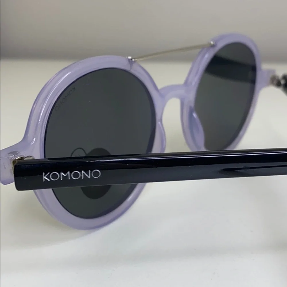 Komono Girl's Sunglasses Round Purple Black NEW